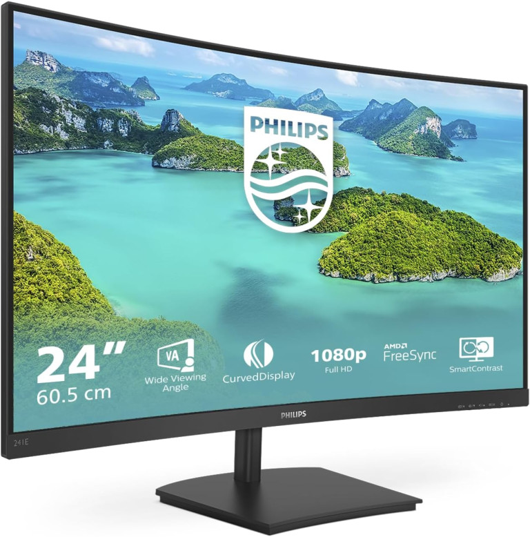 Philips 241E1SC – 24″ Full HD Curved Monitor – Computer World Manchester
